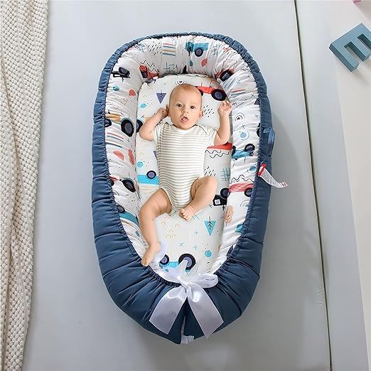 Berceau Bébé - NidPortableBébé™ - Voiture Bleue - Bébé Charmant
