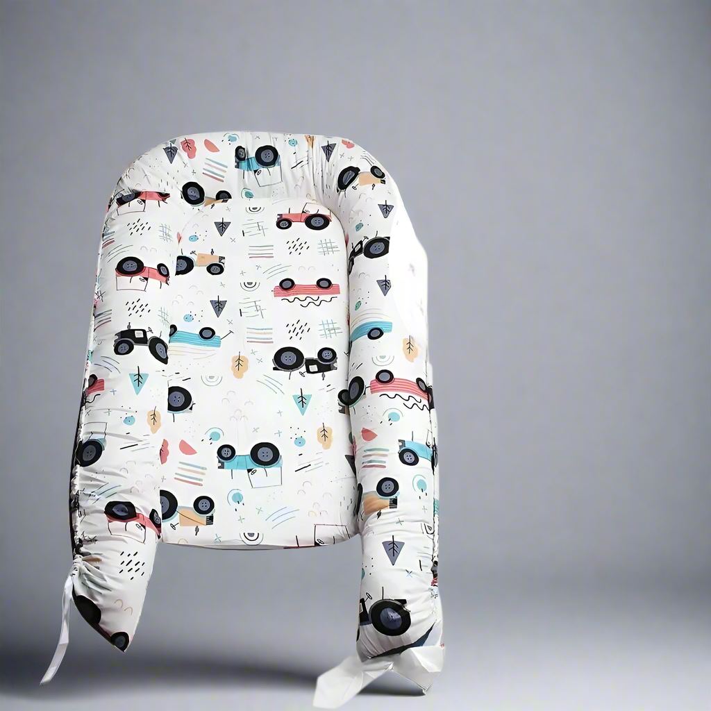 Berceau Bébé - NidPortableBébé™ - Voiture Bleue - Bébé Charmant